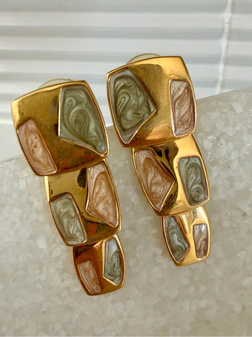 Vintage Monet Signed Earrings